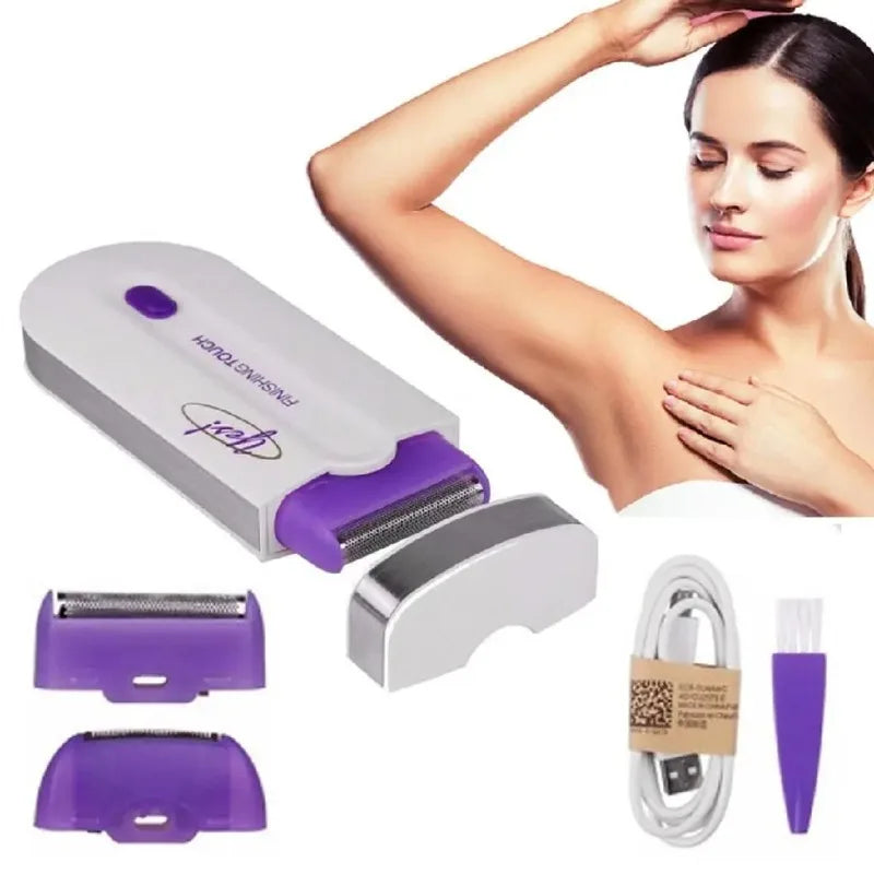 Depilador depilador elétrico feminino corpo depilador facial carregamento sem fio