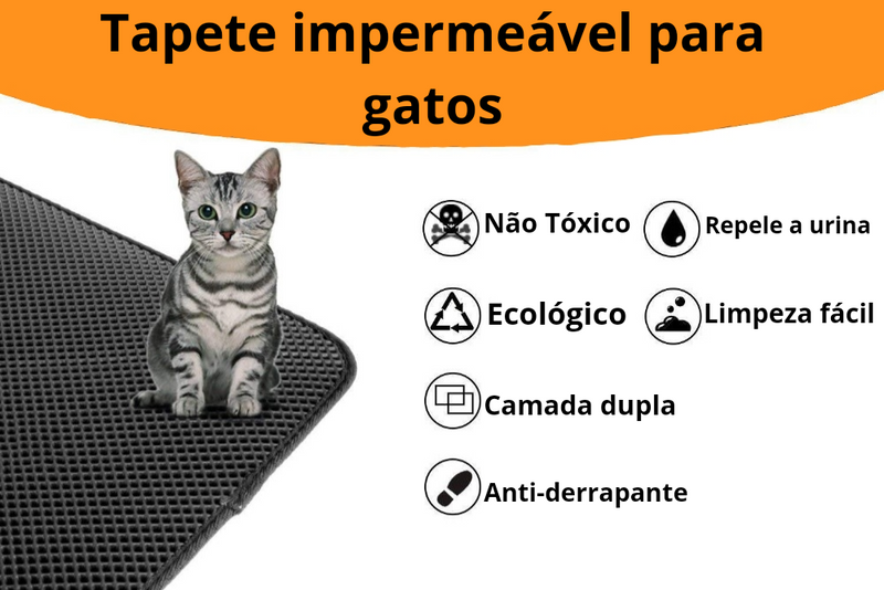 Tapete impermeável para Gatos